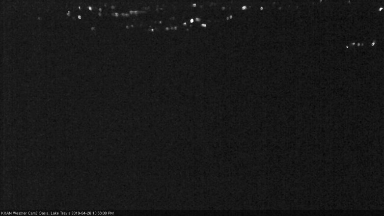 Lake Travis webcam, April 26, 2019 10:00 PM CT