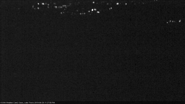 Lake Travis webcam, April 26, 2019 10:30 PM CT