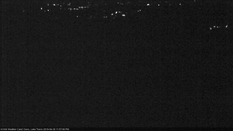 Lake Travis webcam, April 26, 2019 11:00 PM CT