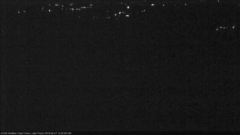 Lake Travis webcam, April 26, 2019 11:05 PM CT