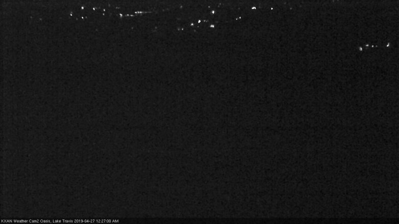 Lake Travis webcam, April 26, 2019 11:30 PM CT