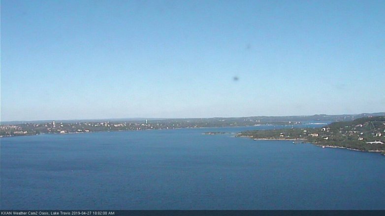 Lake Travis webcam, April 27, 2019 9:05 AM CT