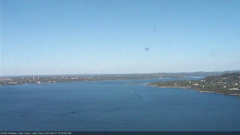 Lake Travis webcam, April 27, 2019 9:20 AM CT