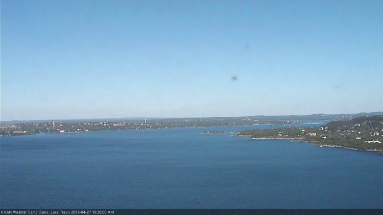 Lake Travis webcam, April 27, 2019 9:30 AM CT