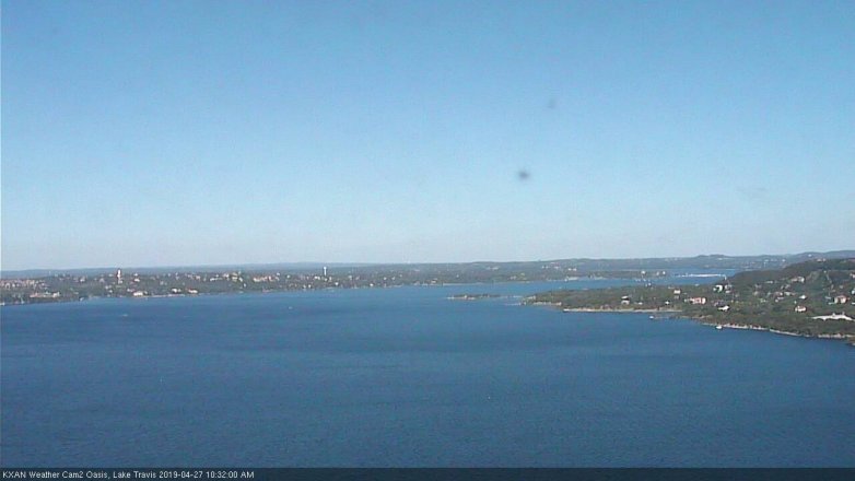 Lake Travis webcam, April 27, 2019 9:35 AM CT
