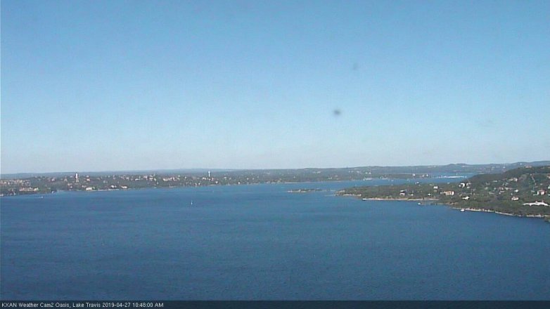 Lake Travis webcam, April 27, 2019 9:50 AM CT