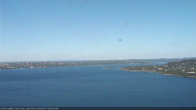Lake Travis webcam, April 27, 2019 9:55 AM CT