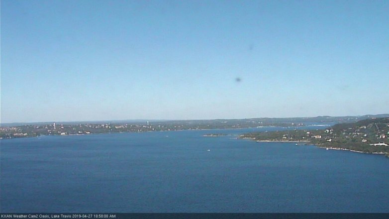 Lake Travis webcam, April 27, 2019 10:00 AM CT