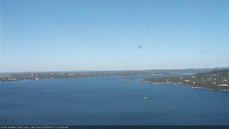 Lake Travis webcam, April 27, 2019 10:05 AM CT