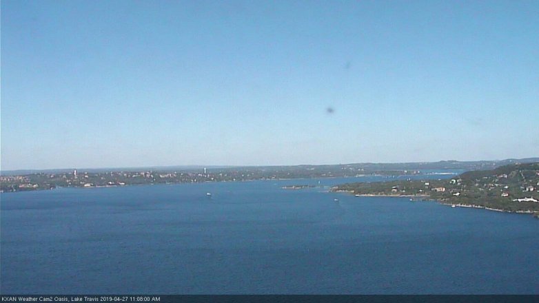 Lake Travis webcam, April 27, 2019 10:10 AM CT