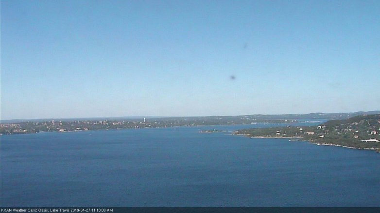 Lake Travis webcam, April 27, 2019 10:15 AM CT