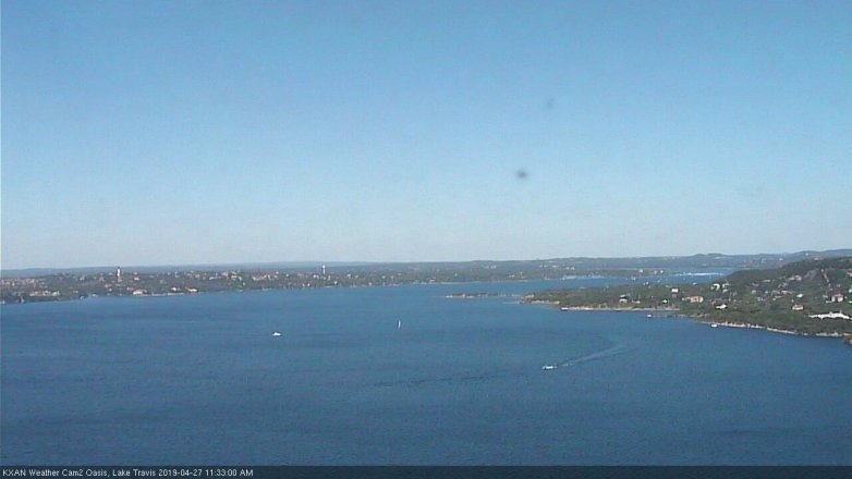 Lake Travis webcam, April 27, 2019 10:35 AM CT