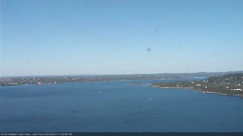 Lake Travis webcam, April 27, 2019 10:45 AM CT