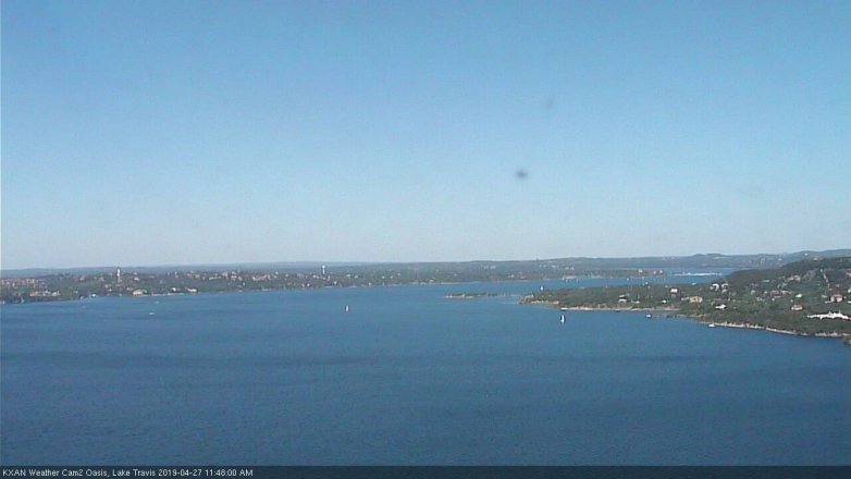Lake Travis webcam, April 27, 2019 10:50 AM CT