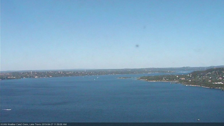 Lake Travis webcam, April 27, 2019 11:00 AM CT