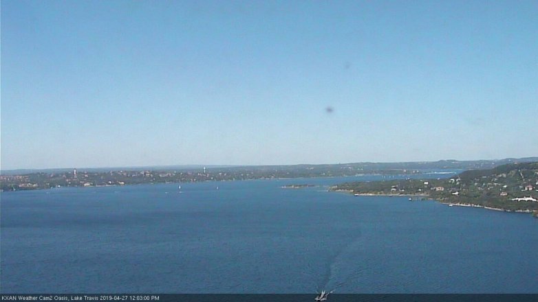 Lake Travis webcam, April 27, 2019 11:05 AM CT