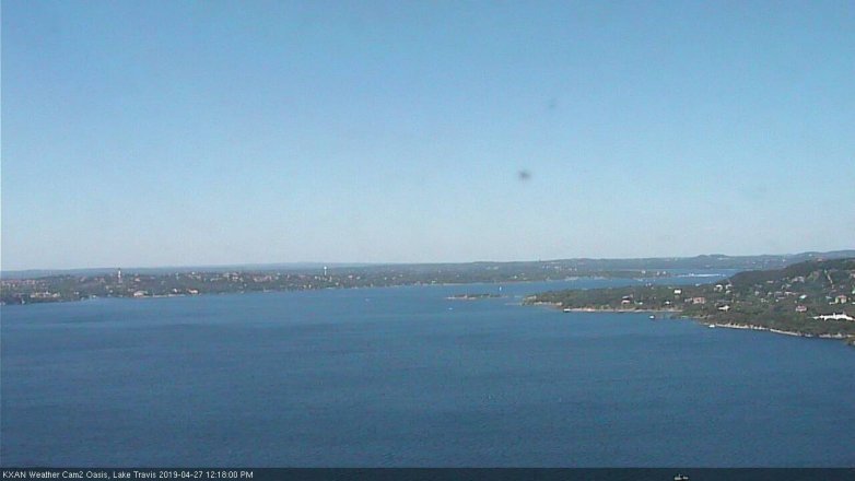 Lake Travis webcam, April 27, 2019 11:20 AM CT