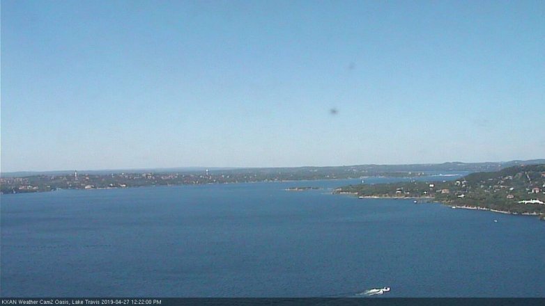 Lake Travis webcam, April 27, 2019 11:25 AM CT