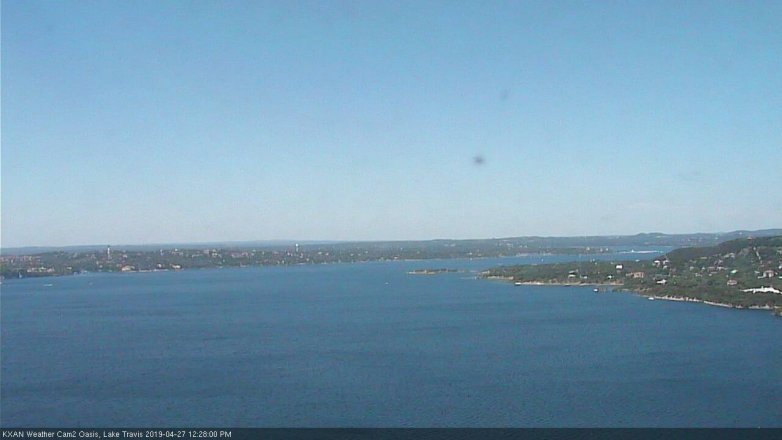 Lake Travis webcam, April 27, 2019 11:30 AM CT
