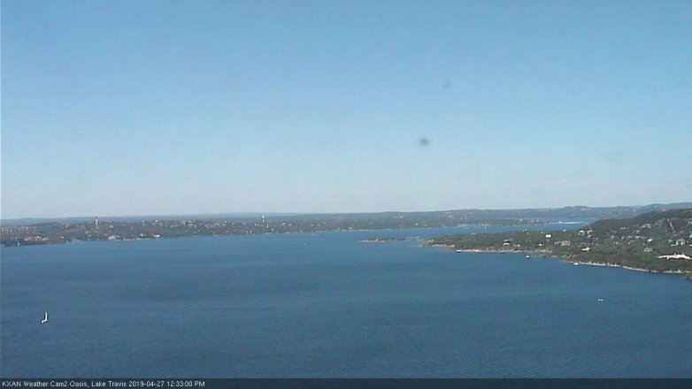 Lake Travis webcam, April 27, 2019 11:35 AM CT