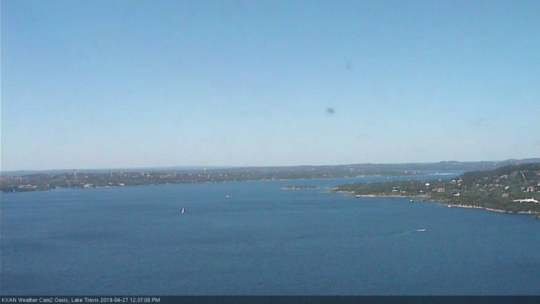 Lake Travis webcam, April 27, 2019 11:40 AM CT