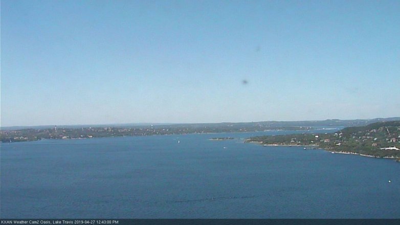 Lake Travis webcam, April 27, 2019 11:45 AM CT