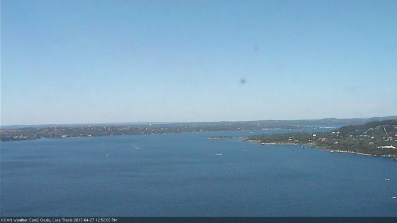 Lake Travis webcam, April 27, 2019 11:55 AM CT