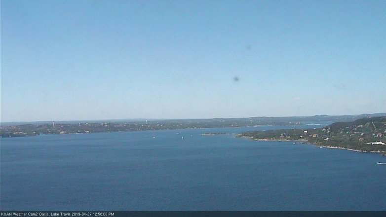 Lake Travis webcam, April 27, 2019 12:00 PM CT