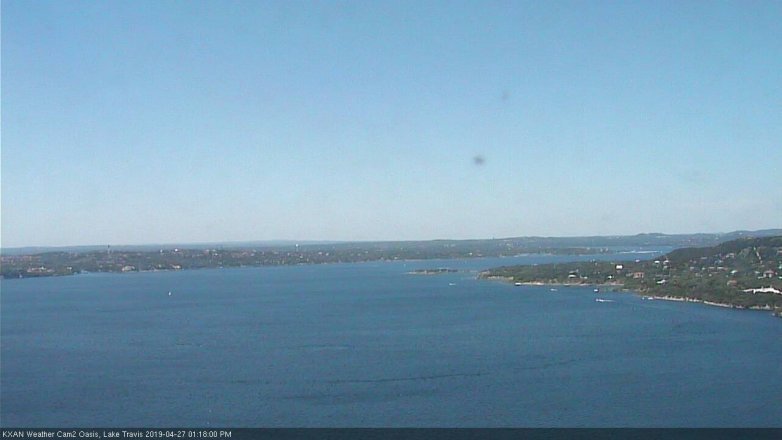 Lake Travis webcam, April 27, 2019 12:20 PM CT