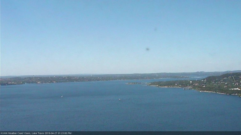 Lake Travis webcam, April 27, 2019 12:25 PM CT