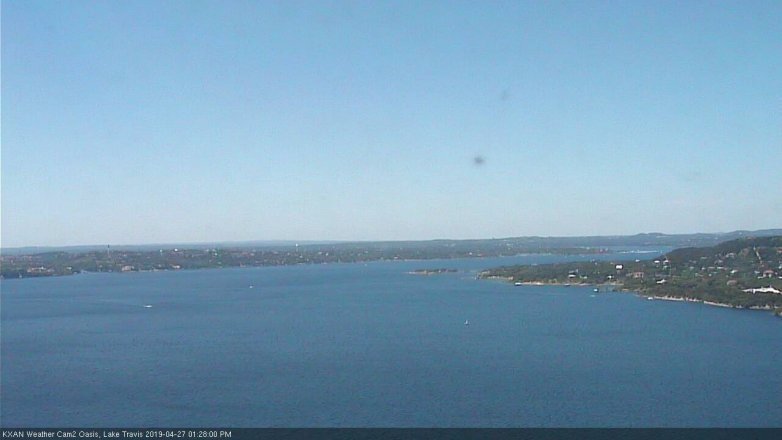 Lake Travis webcam, April 27, 2019 12:30 PM CT