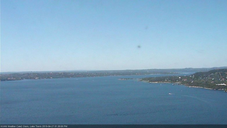 Lake Travis webcam, April 27, 2019 12:40 PM CT