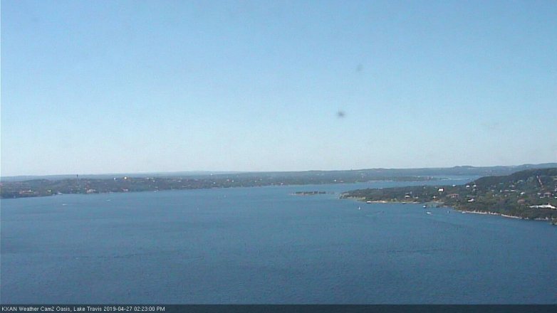 Lake Travis webcam, April 27, 2019 1:25 PM CT