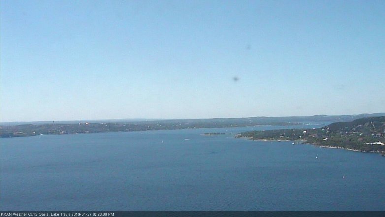 Lake Travis webcam, April 27, 2019 1:30 PM CT