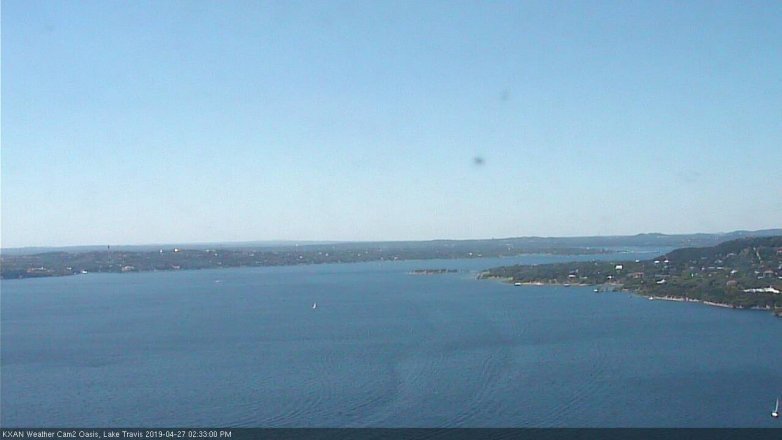 Lake Travis webcam, April 27, 2019 1:35 PM CT