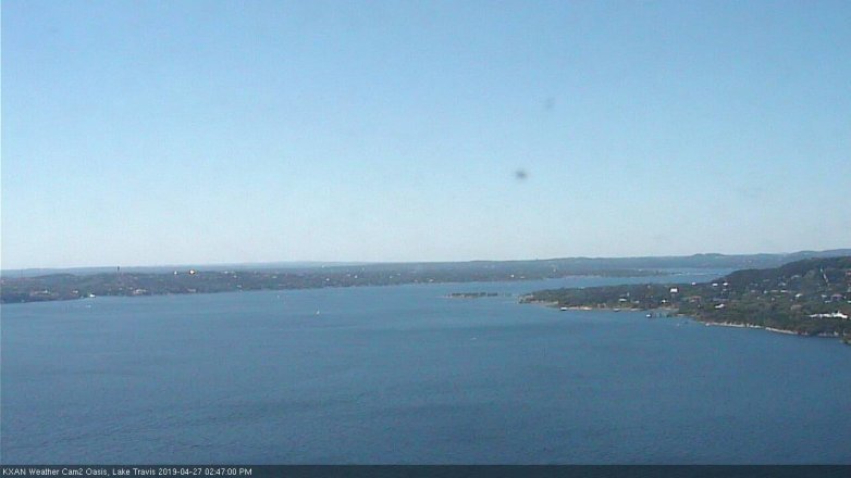 Lake Travis webcam, April 27, 2019 1:50 PM CT