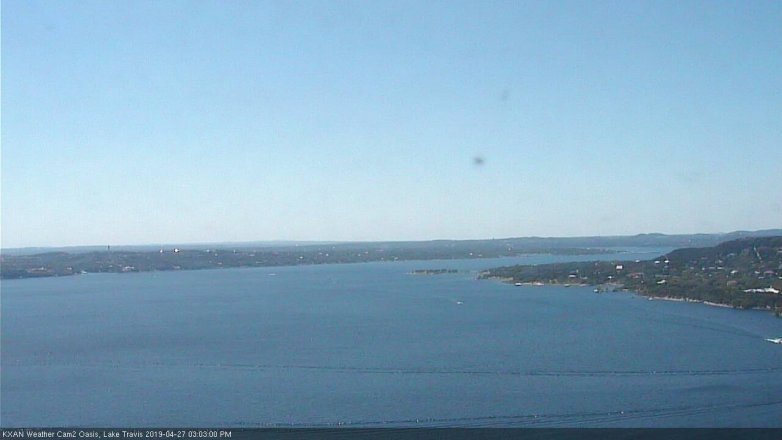 Lake Travis webcam, April 27, 2019 2:05 PM CT