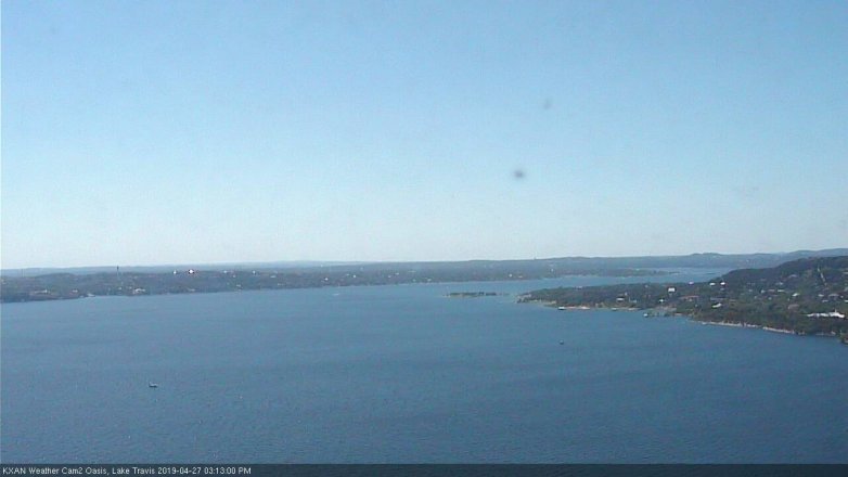 Lake Travis webcam, April 27, 2019 2:15 PM CT