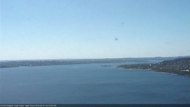 Lake Travis webcam, April 27, 2019 2:25 PM CT