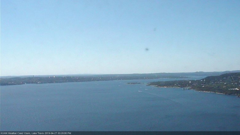 Lake Travis webcam, April 27, 2019 2:30 PM CT