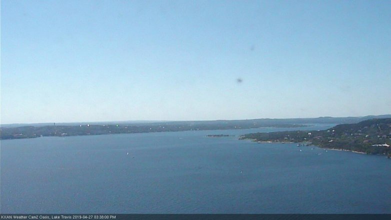 Lake Travis webcam, April 27, 2019 2:40 PM CT