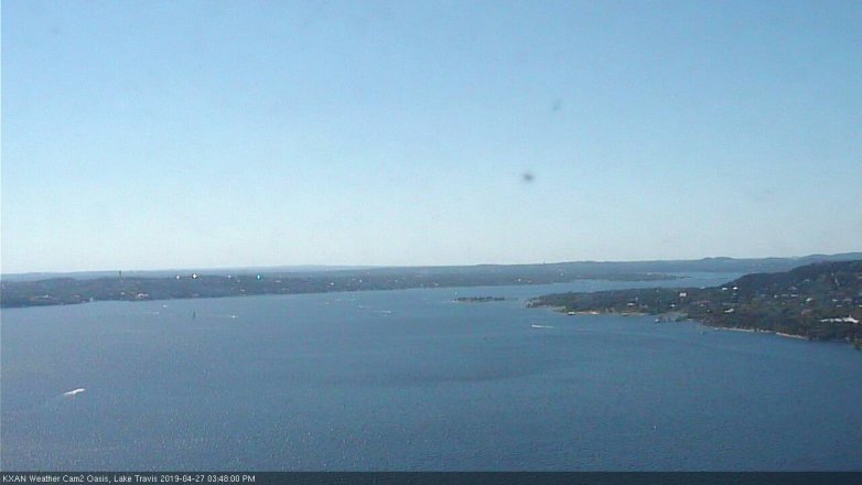 Lake Travis webcam, April 27, 2019 2:50 PM CT