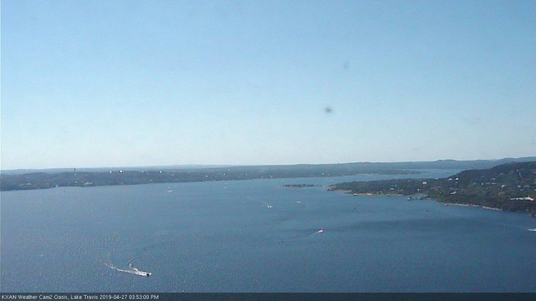 Lake Travis webcam, April 27, 2019 2:55 PM CT