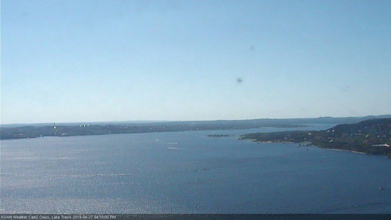 Lake Travis webcam, April 27, 2019 3:20 PM CT
