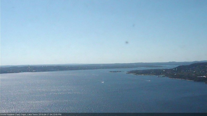 Lake Travis webcam, April 27, 2019 3:25 PM CT