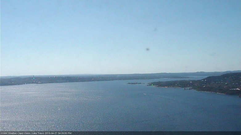 Lake Travis webcam, April 27, 2019 3:30 PM CT