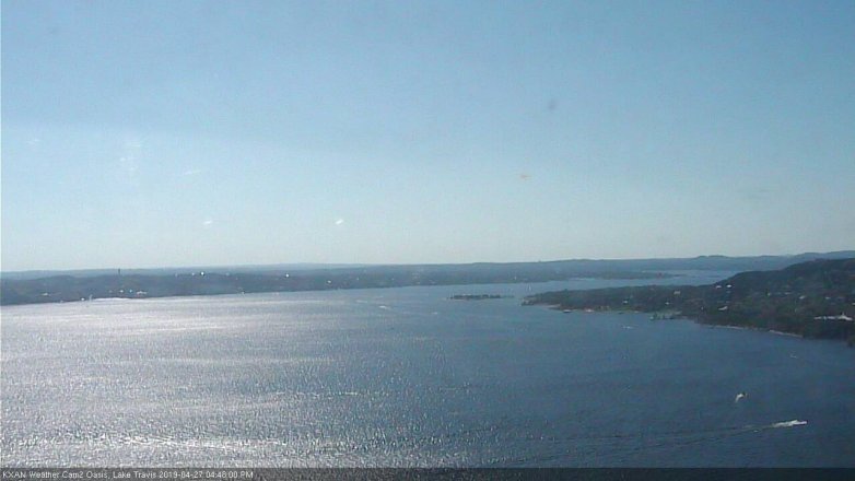 Lake Travis webcam, April 27, 2019 3:50 PM CT