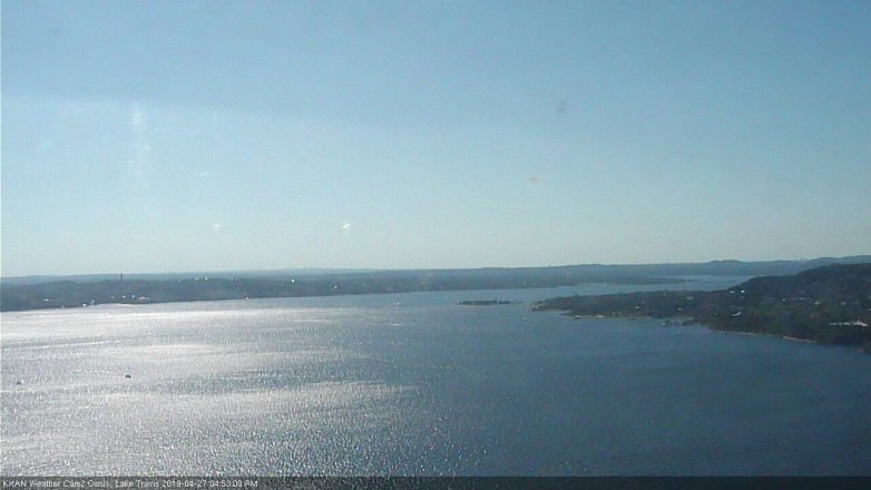 Lake Travis webcam, April 27, 2019 3:55 PM CT