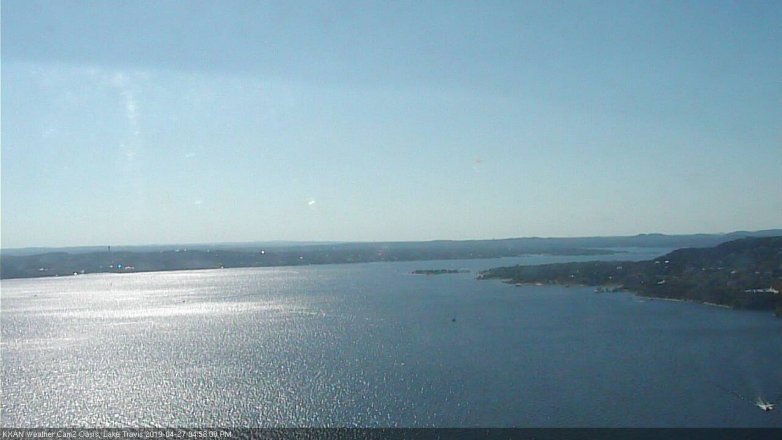 Lake Travis webcam, April 27, 2019 4:00 PM CT