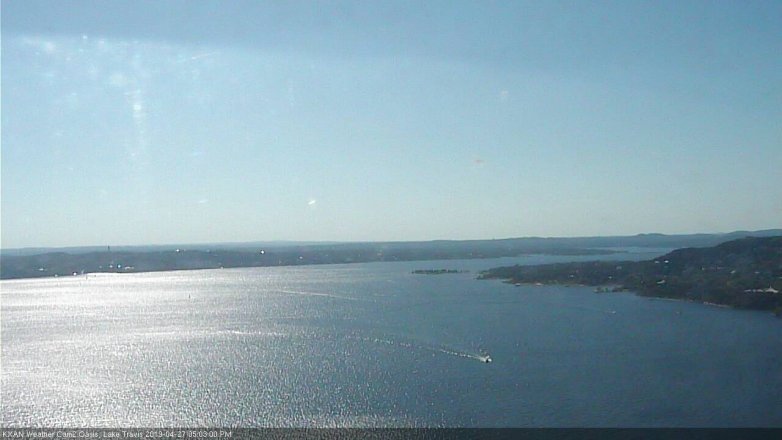 Lake Travis webcam, April 27, 2019 4:05 PM CT